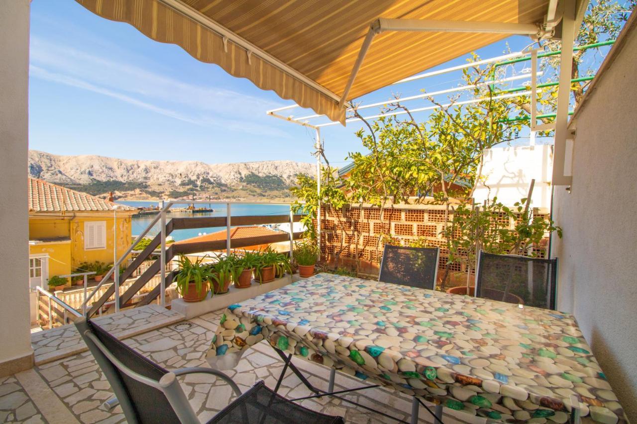 Apartment Mario With Terrace And Sea View Baška Exteriör bild